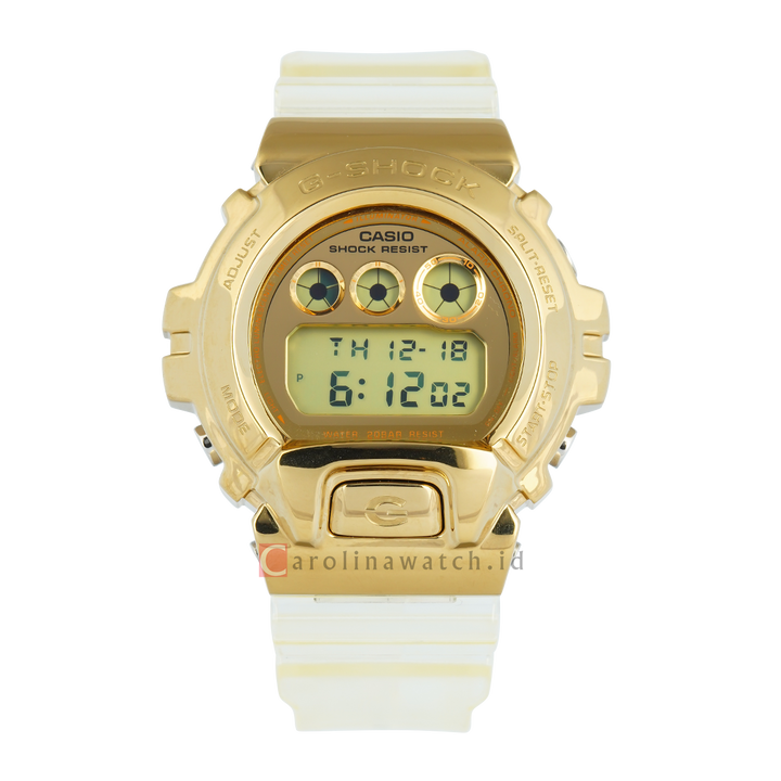 Jam Tangan Casio G-Shock GM-6900SG-9D Men Digital Dial Transparent White Resin Band
