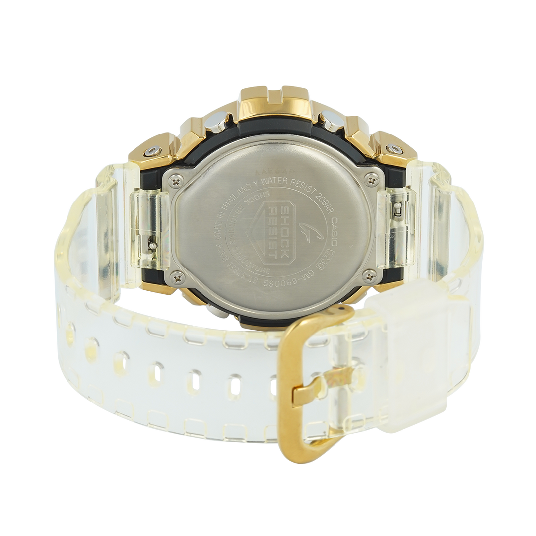 Jam Tangan Casio G-Shock GM-6900SG-9D Men Digital Dial Transparent White Resin Band