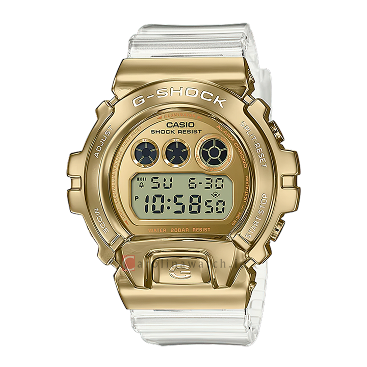 Jam Tangan Casio G-Shock GM-6900SG-9D Men Digital Dial Transparent White Resin Band