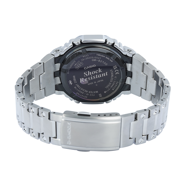 Jam Tangan CASIO G SHOCK GM-B2100AD-5A Men CasiOak Solar Full Metal Analog Digital Dial Stainless Steel Band