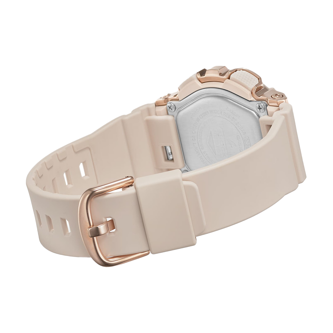 Jam Tangan Casio G-Shock x ITZY GM-S110PG-4A Women Rose Gold Digital Analog Dial Peach Resin Band