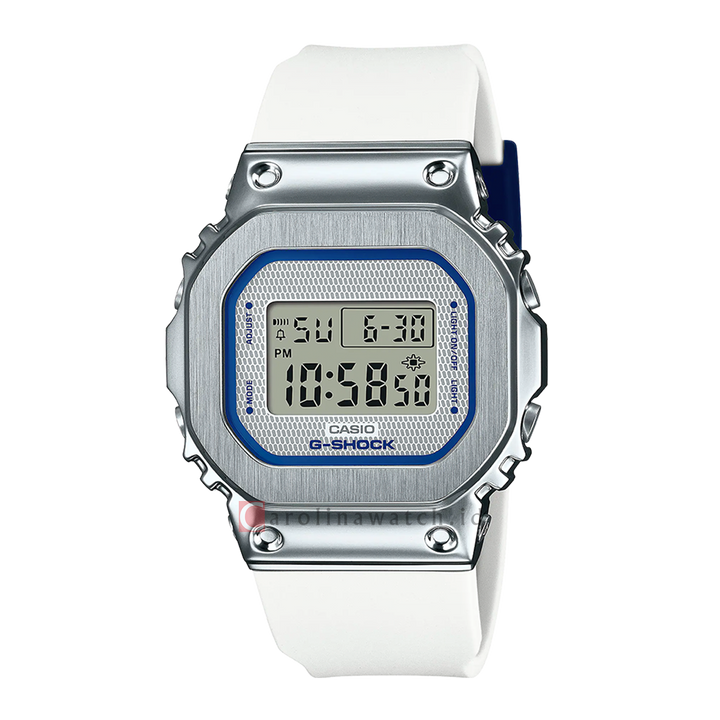 Jam Tangan CASIO G SHOCK GM-S5600LC-7D SEASONAL PAIR COLLECTION 2022 Women Digital Dial White Resin Band