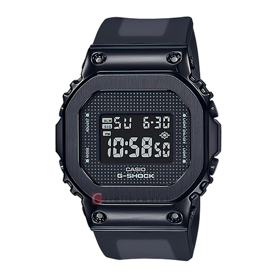 Jam Tangan CASIO G SHOCK GM-S5600SB-1D Men Digital Dial Black Resin Band