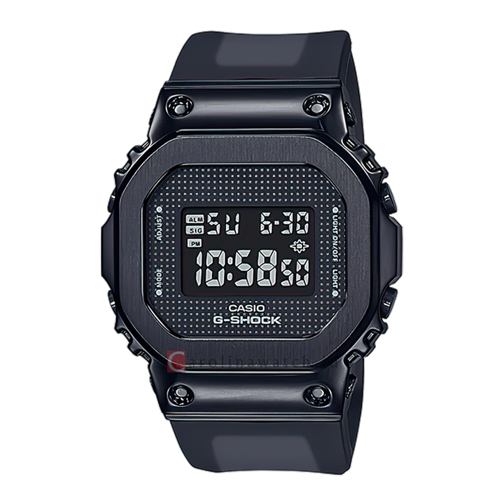 Jam Tangan CASIO G SHOCK GM-S5600SB-1D Men Digital Dial Black Resin Band