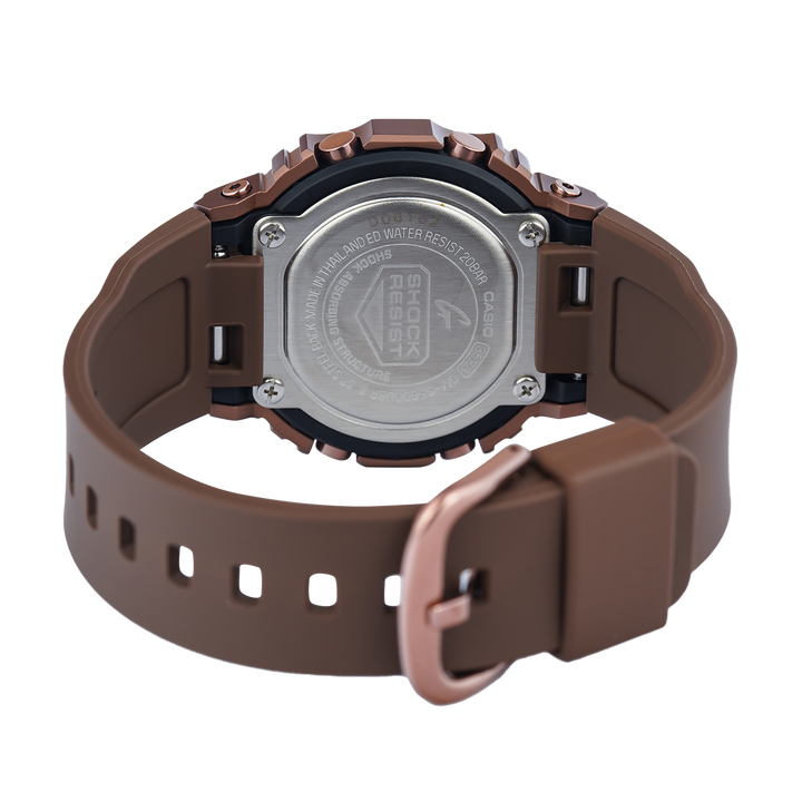 Jam Tangan Casio G-Shock GM-S5600UBR-5D Women Bronze Glow Digital Dial Bronze Resin Band