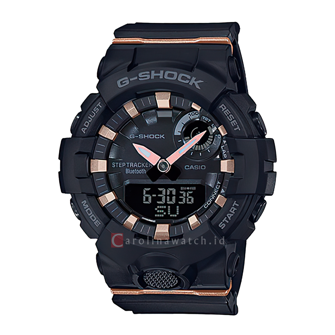 Jam Tangan Casio G-Shock GMA-B800-1A G-Squad Men Black Digital Analog Dial Black Resin Band