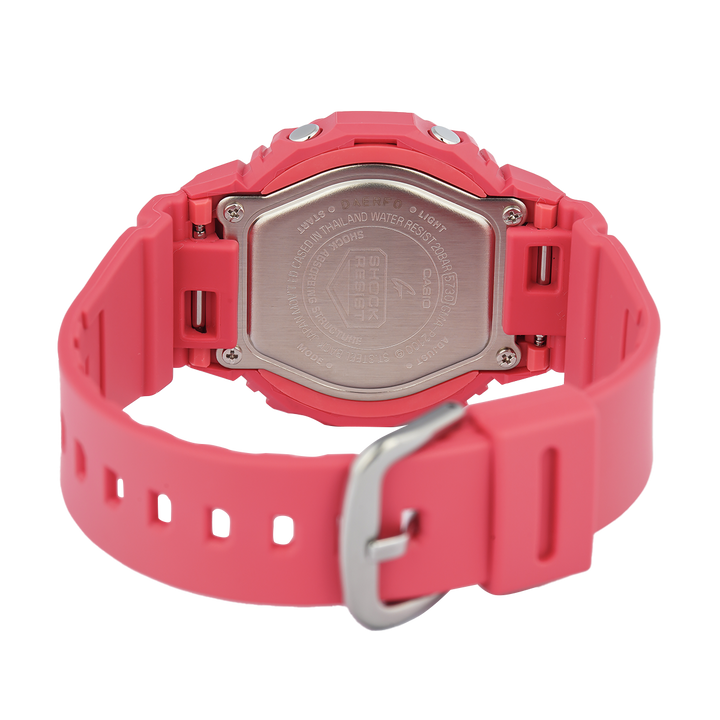 Jam Tangan Casio G-Shock GMA-P2100-4A Women Pink Digital Analog Dial Pink Resin Band