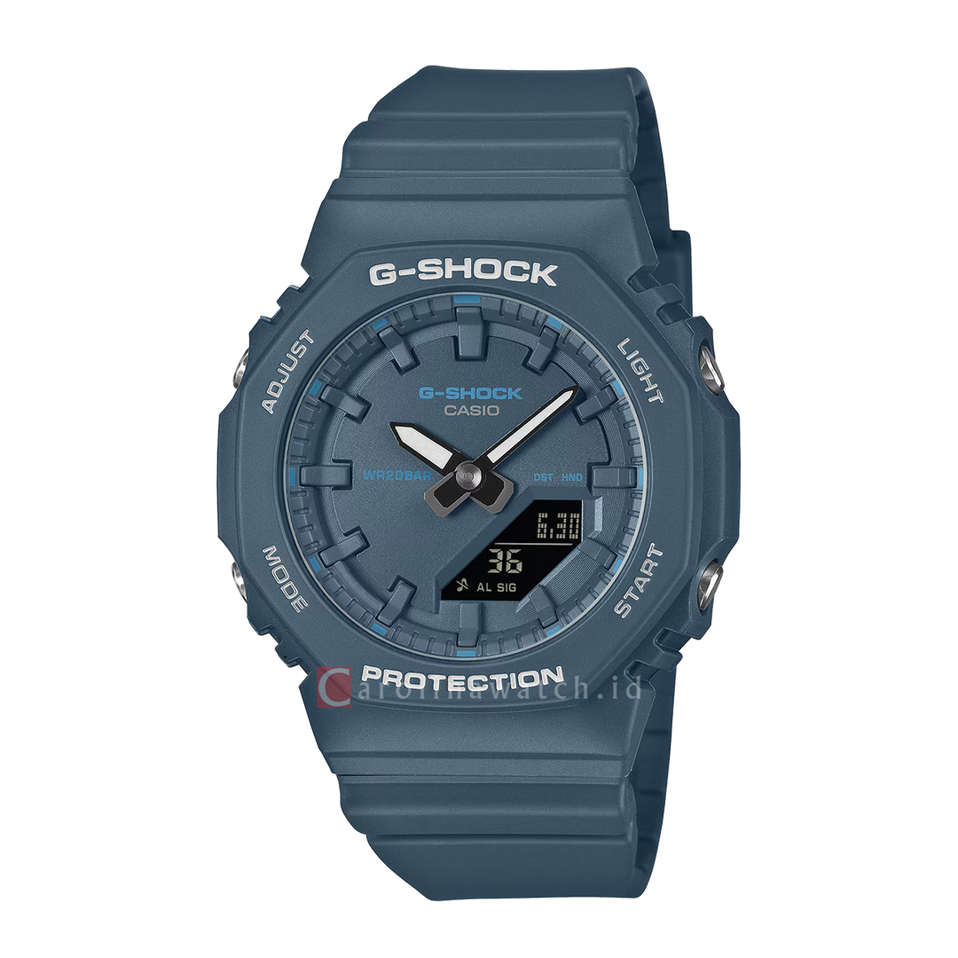 Jam Tangan Casio G-Shock GMA-P2100BA-2A Women CasiOak Blue Dial Blue Resin Band
