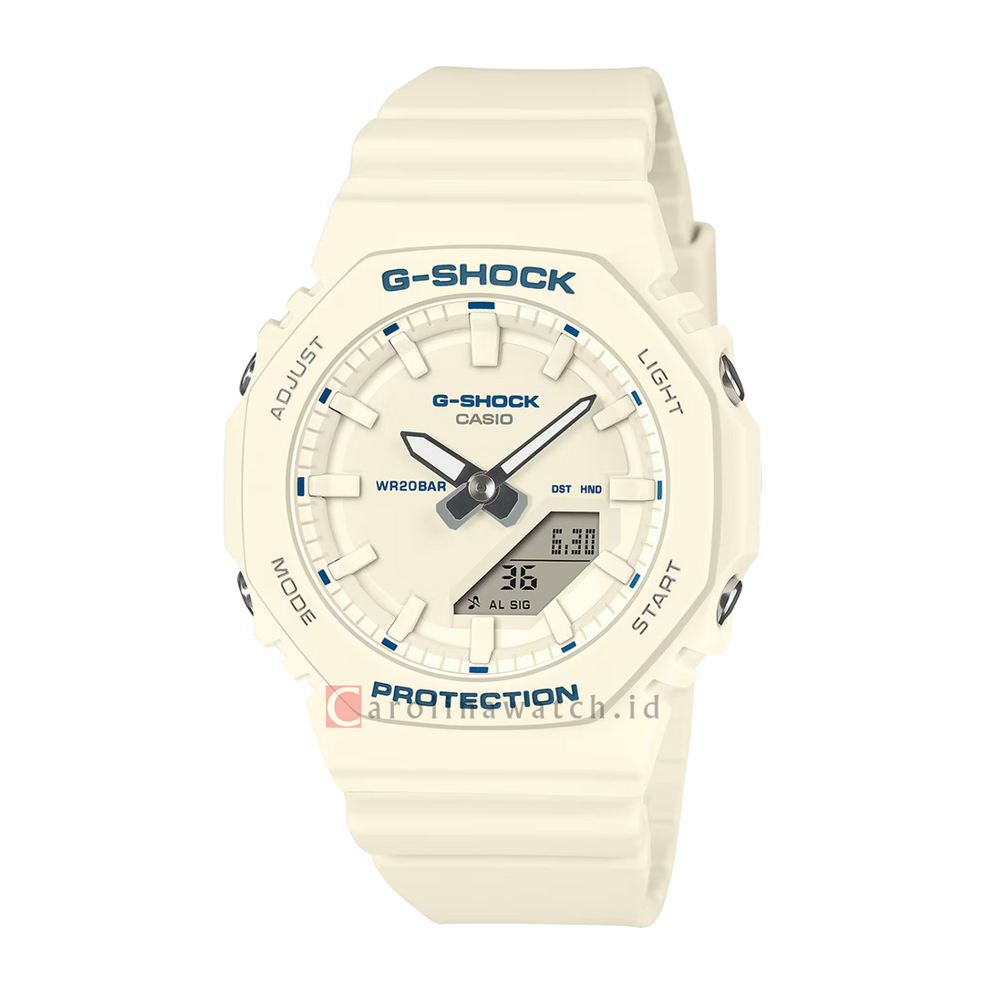 Jam Tangan Casio G-Shock GMA-P2100BA-7A Women CasiOak White Dial White Resin Band