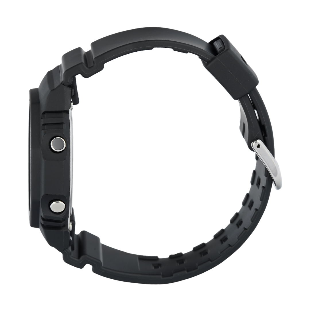 Jam Tangan Casio G-Shock GMA-P2100SA-1A2 Women CasiOak Black Digital Analog Dial Black Resin Band