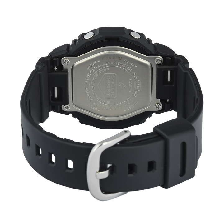 Jam Tangan Casio G-Shock GMA-P2100SA-1A2 Women CasiOak Black Digital Analog Dial Black Resin Band