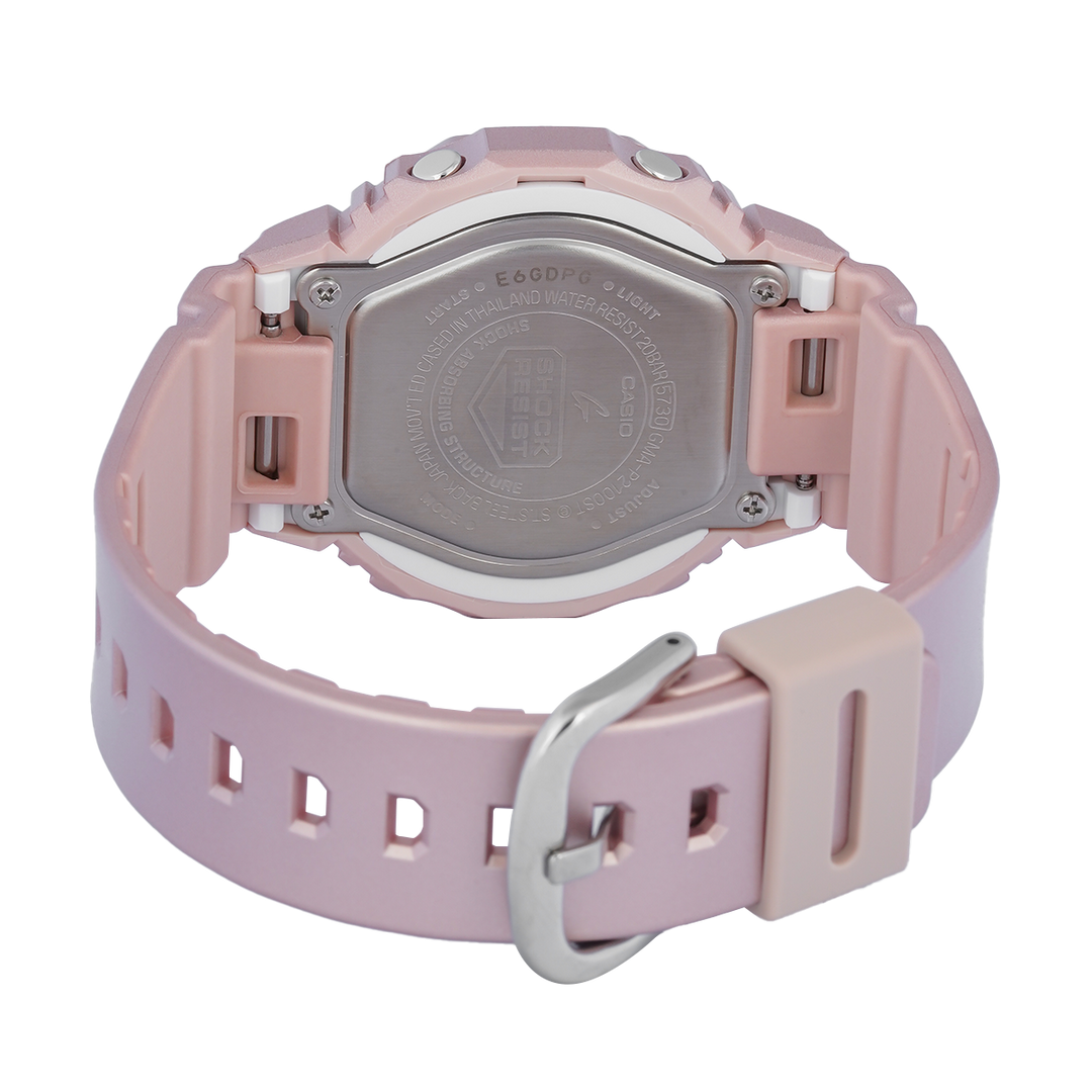 Jam Tangan Casio G-Shock GMA-P2100ST-4A Women Pink Digital Analog Dial Pink Resin Band