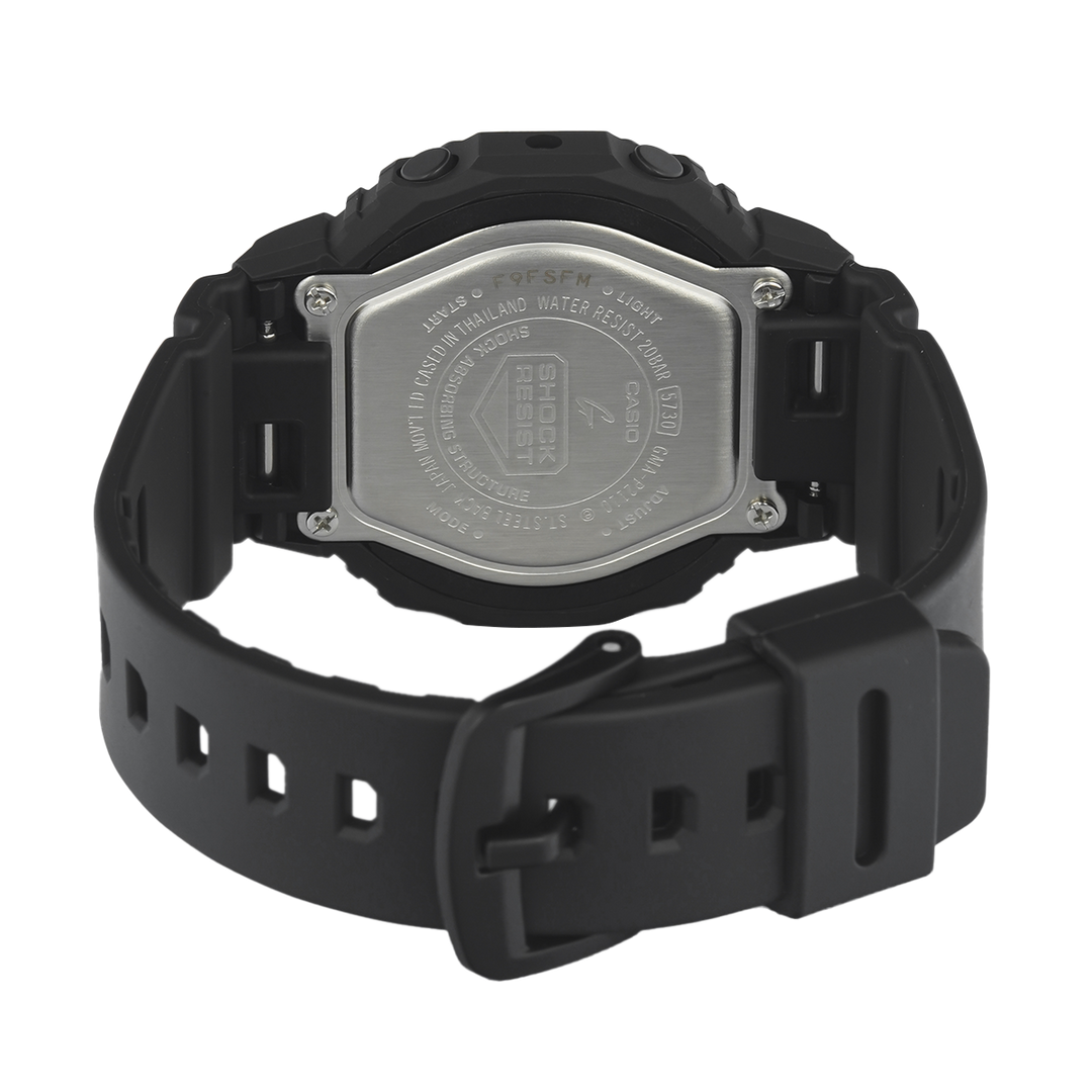 Jam Tangan Casio G-Shock GMA-P2110-1A Women Black Digital Analog Dial Black Resin Band