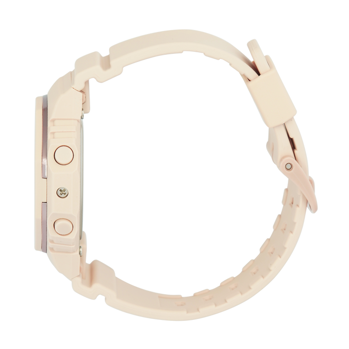 Jam Tangan Casio G-Shock GMA-P2110-4A Women Beige Digital Analog Dial Beige Resin Band