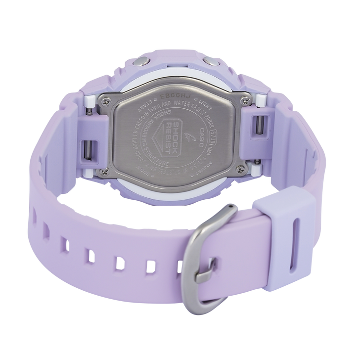 Jam Tangan Casio G-Shock International Women's Day GMA-P2125W-6A Women CasiOak Purple Digital Analog Dial Purple Resin Band