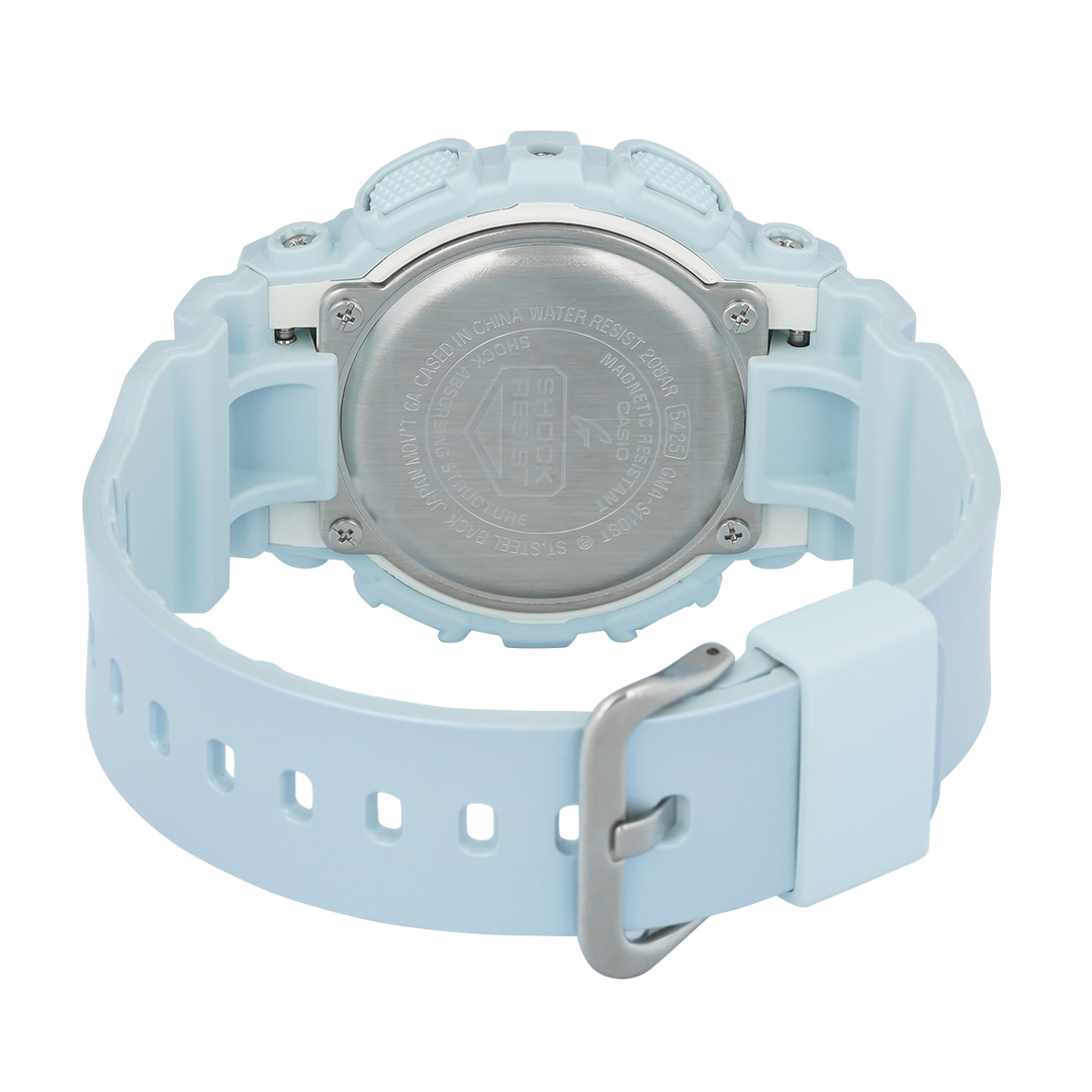 Jam Tangan Casio G-Shock GMA-S110ST-2A Silk Texture Series Women Blue Dial Blue Resin Band