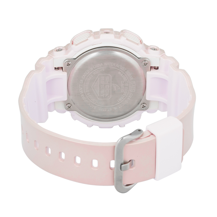 Jam Tangan Casio G-Shock GMA-S110ST-4A Silk Texture Series Women Pink Dial Pink Resin Band