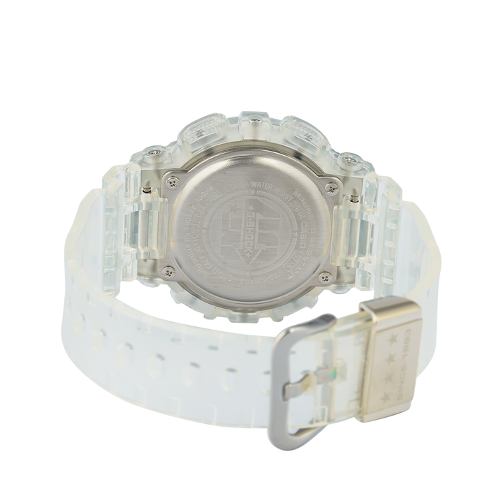 Jam Tangan Casio G-Shock GMA-S114RX-7A Women 40th Anniversary Clear Remix White Transparent Resin Band Limited Edition