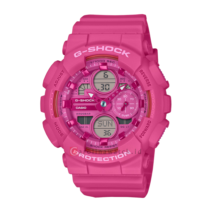 Jam Tangan CASIO G-SHOCK GMA-S140PP-4A Women Pink Dial Pink Resin Band
