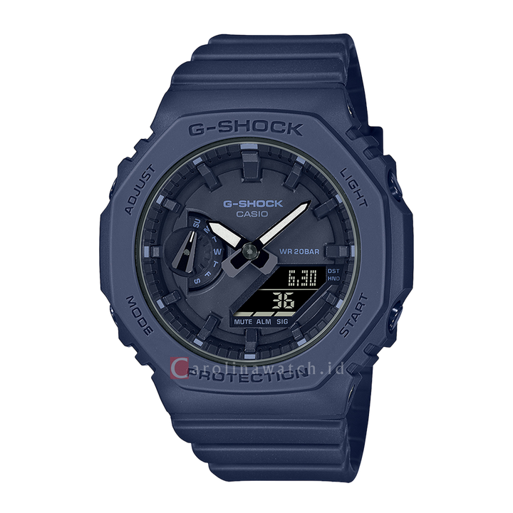 Jam Tangan CASIO G SHOCK GMA-S2100BA-2A1 CasiOak Women Digital Analog Dial Blue Navy Resin Band