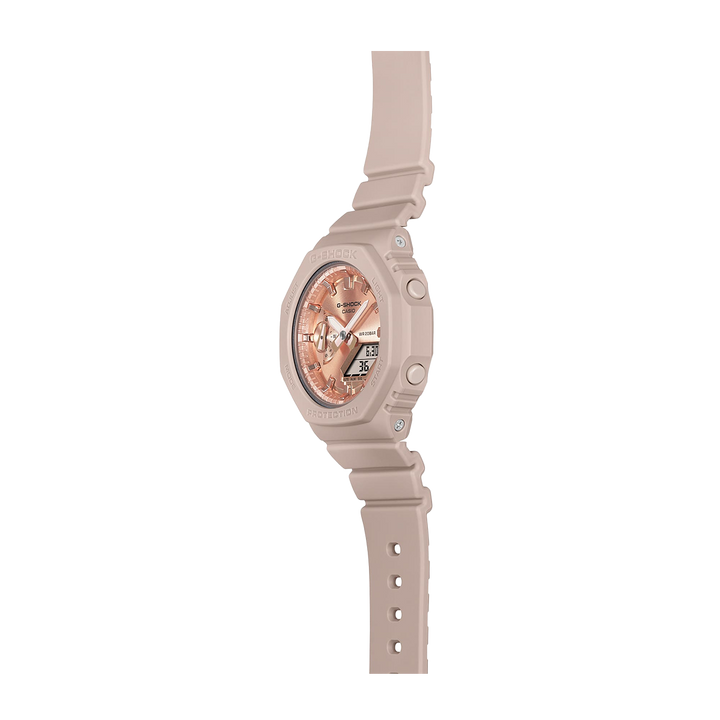 Jam Tangan Casio G-Shock x ITZY GMA-S2100MD-4A Women Rose Gold CasiOak Mini Rosy Pink Resin Band