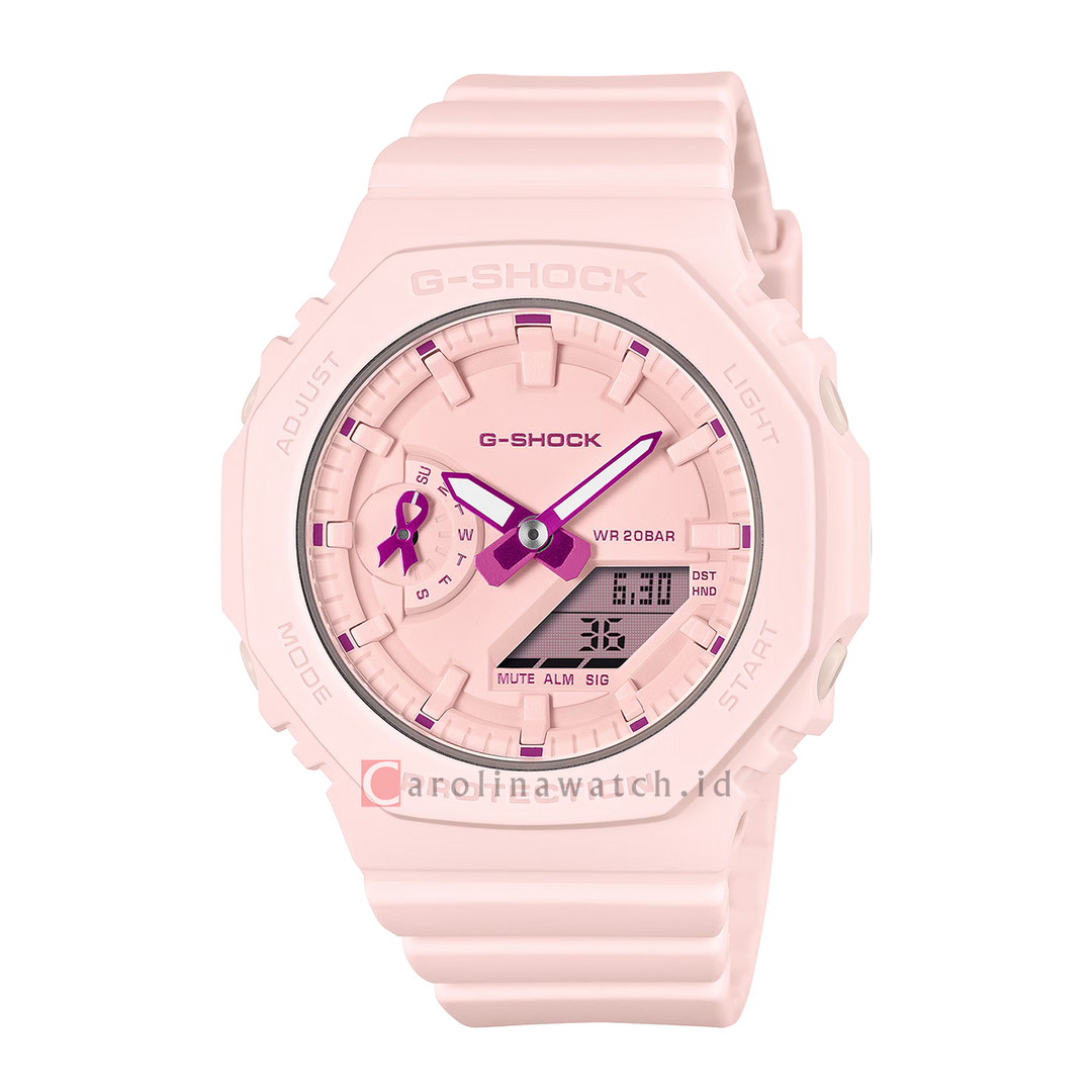 Jam Tangan CASIO G SHOCK GMA-S2100PR-4A Women Digital Analog Dial Pink Resin Band
