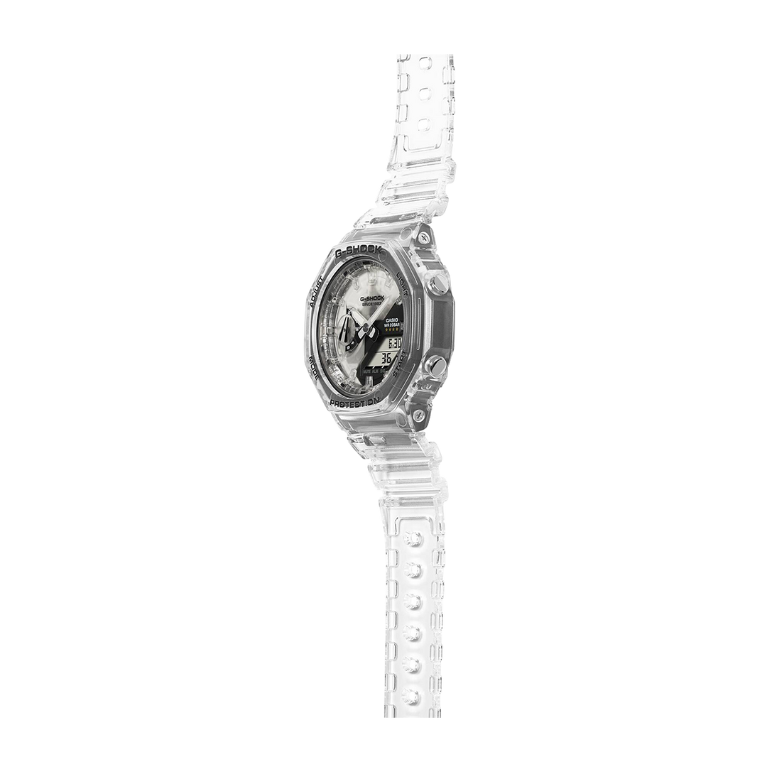 Jam Tangan Casio G-Shock GMA-S2140RX-7A Women 40th Anniversary Clear Remix White Transparent Resin Band Limited Edition