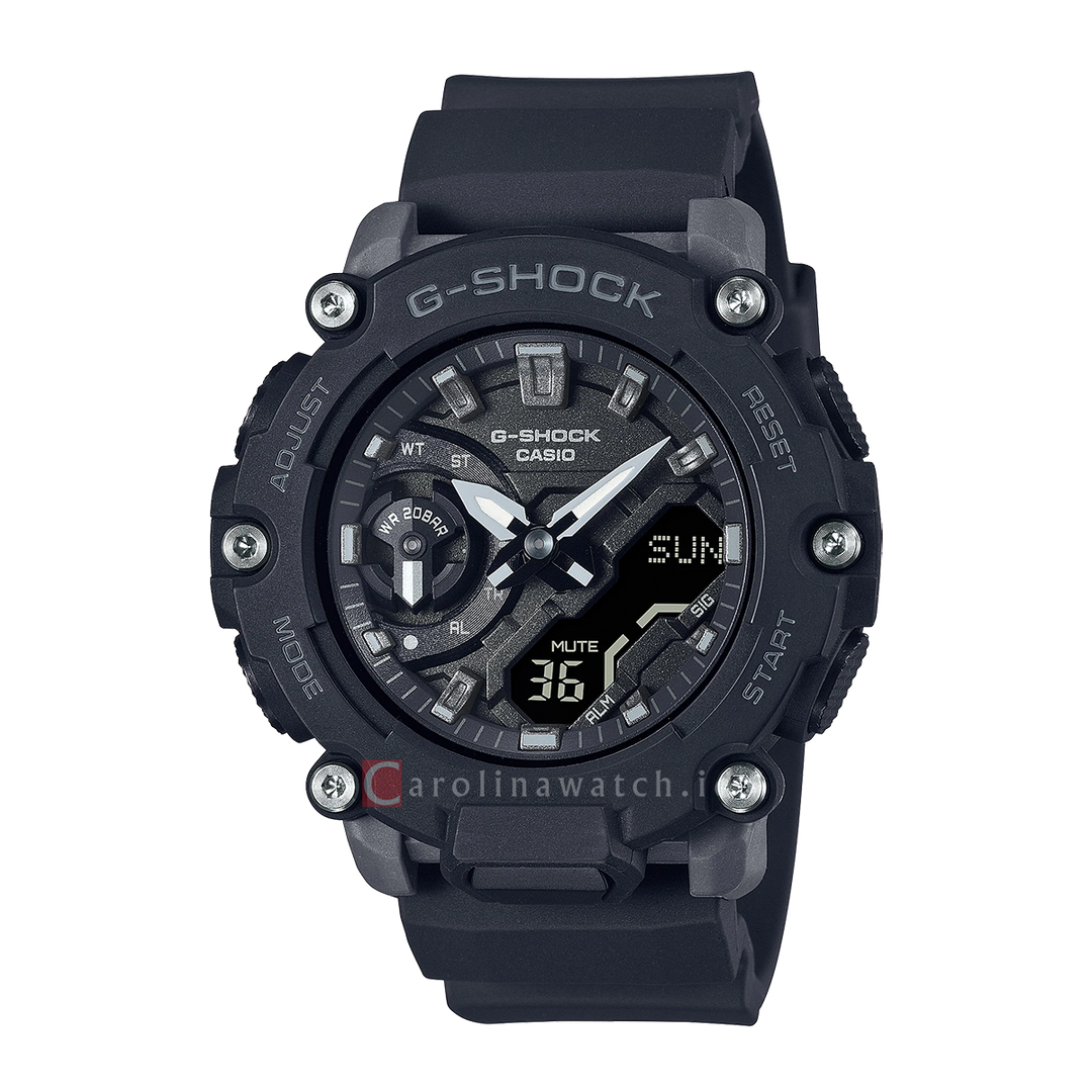 Jam Tangan CASIO G SHOCK GMA-S2200-1A Unisex Digital Analog Dial Black Resin Band