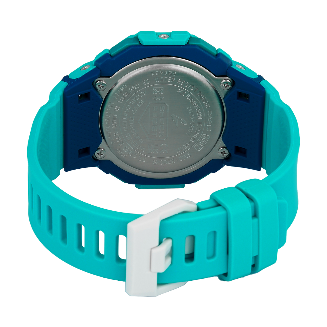 Jam Tangan CASIO G SHOCK G-Squad GMD-B300SC-2D Women Digital Dial Turquoise Resin Band