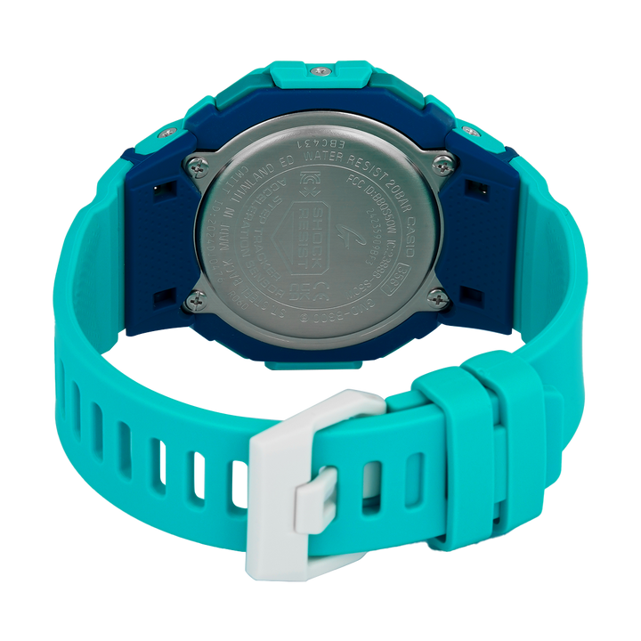Jam Tangan CASIO G SHOCK G-Squad GMD-B300SC-2D Women Digital Dial Turquoise Resin Band