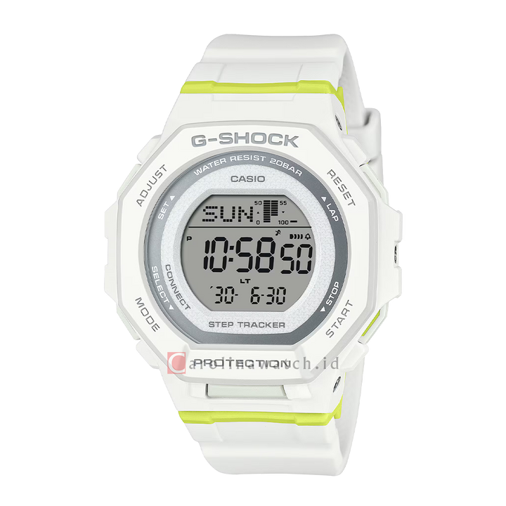 Jam Tangan CASIO G SHOCK G-Squad GMD-B300SC-7D Women Digital Dial White Resin Band