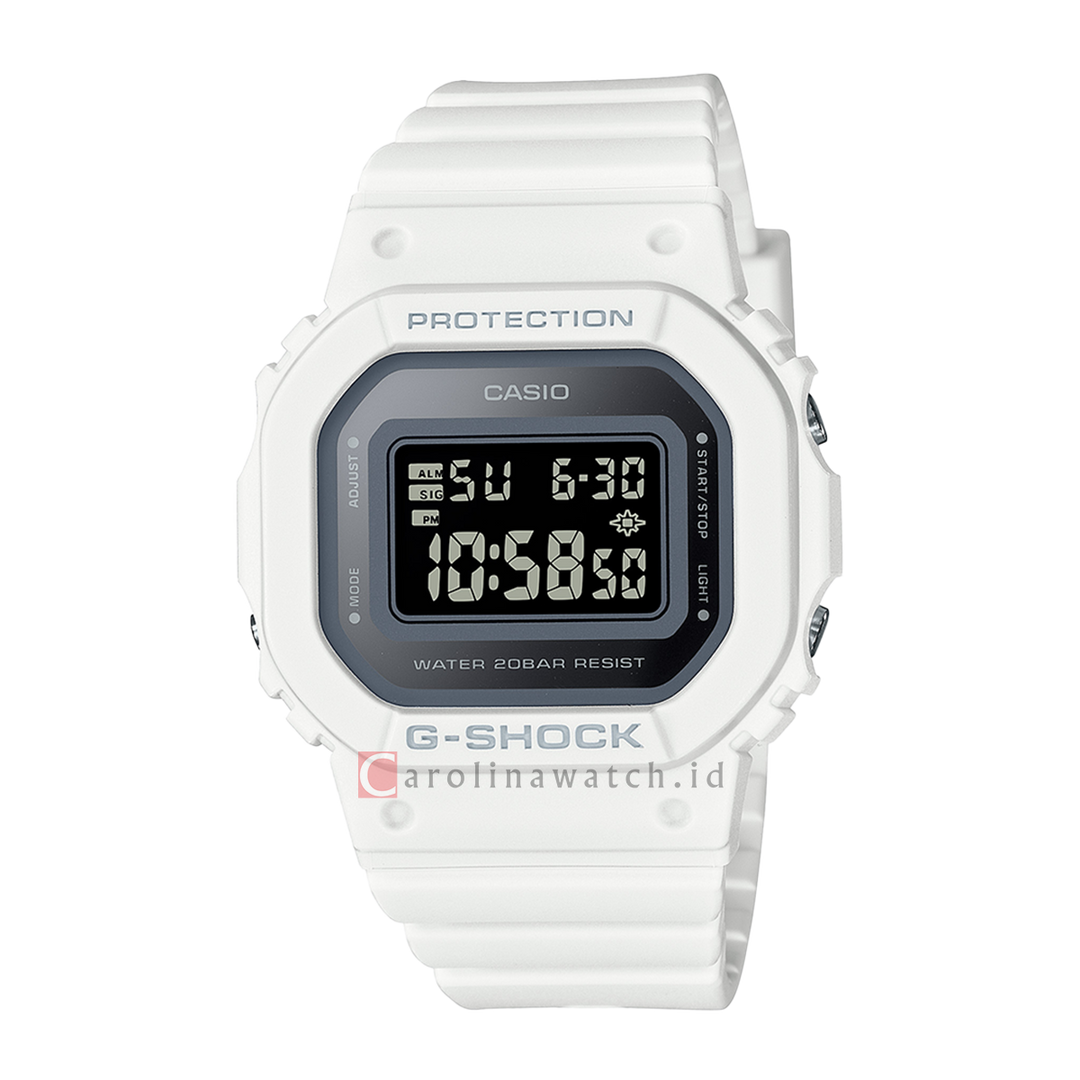 Jam Tangan G SHOCK GMD-S5600-7D Women Digital Dial White Resin Band