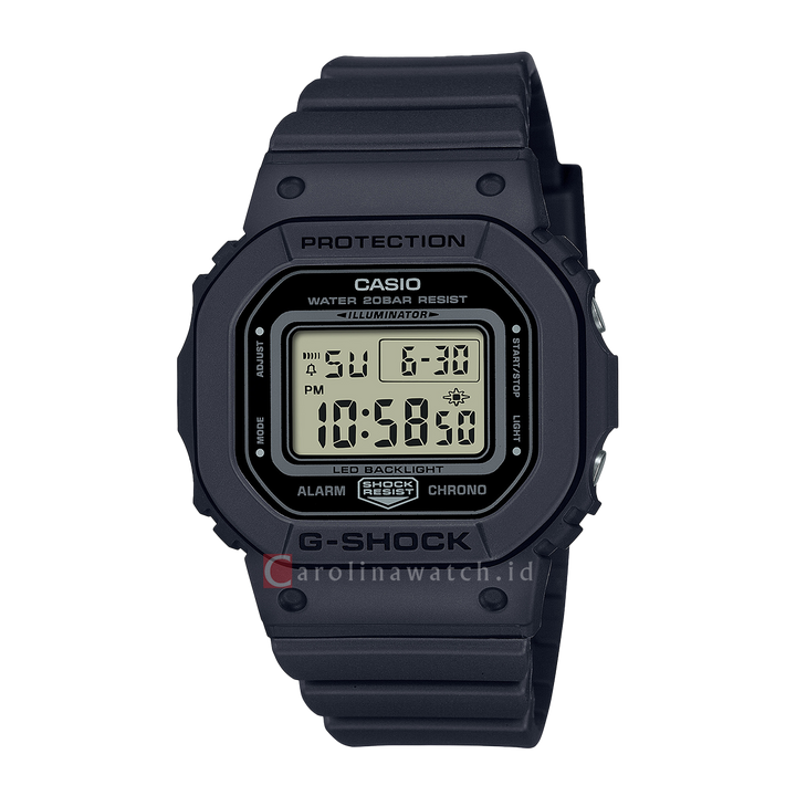 Jam Tangan Casio G-Shock GMD-S5600BA-1D Monochromatic Pastel Color Series Women Digital Dial Black Resin Band