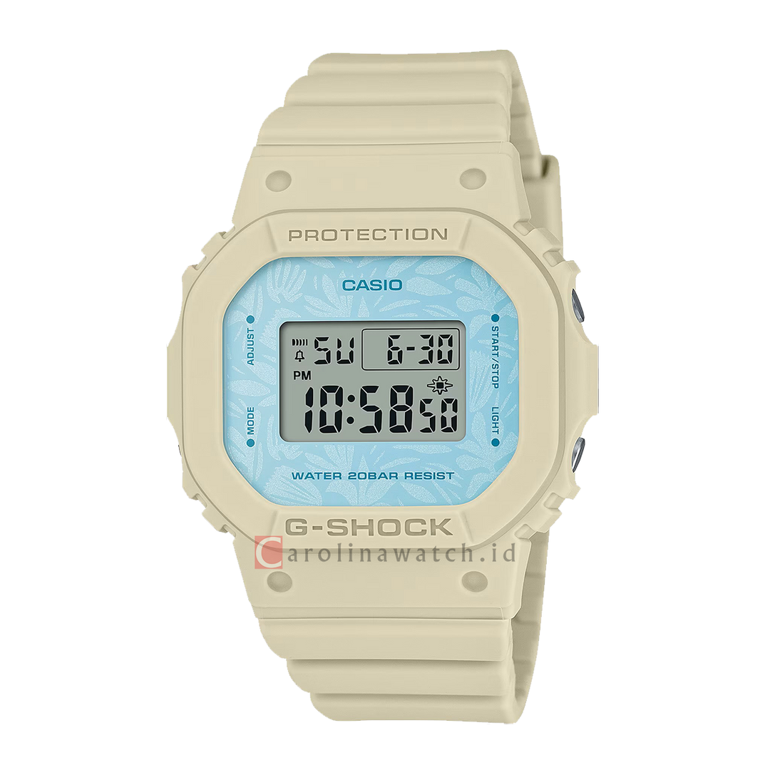 Jam Tangan Casio G-Shock GMD-S5600NC-9D Women Digital Dial Light Yellow Resin Band