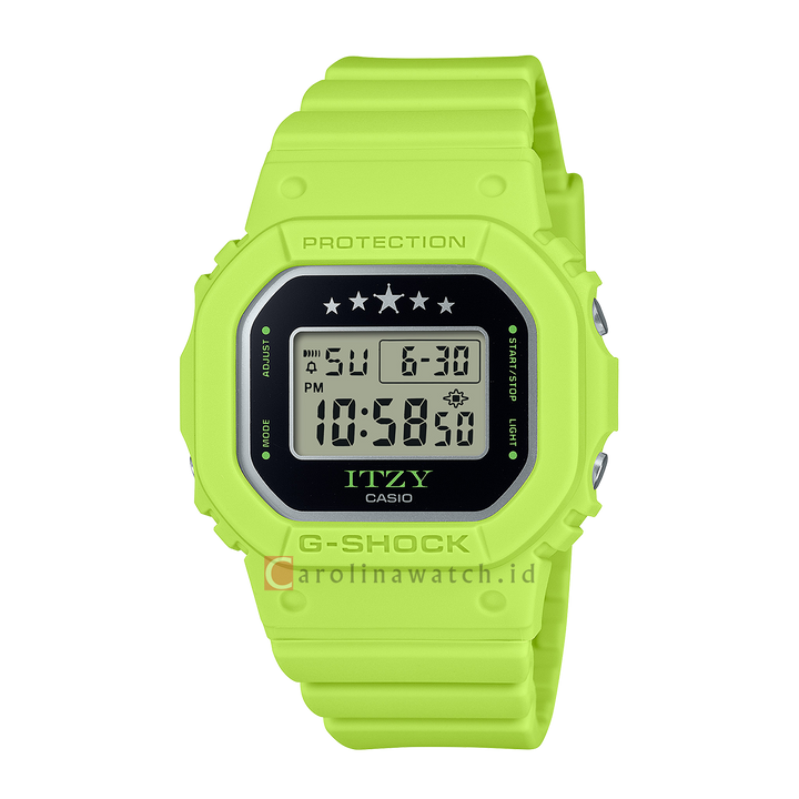 Jam Tangan Casio G SHOCK GMD-S5610IT-3D ITZY Collaboration Models Women Digital Dial Green Resin Band