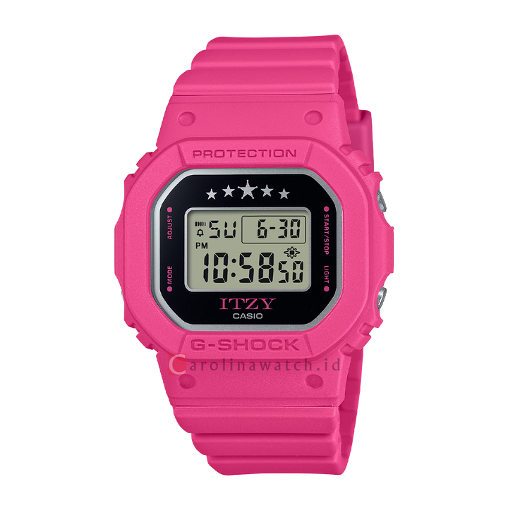 Jam Tangan Casio G SHOCK GMD-S5610IT-4A ITZY Collaboration Models Women Digital Dial Pink Resin Band