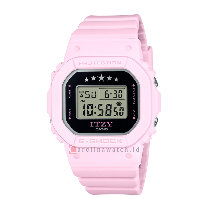 Jam Tangan Casio G SHOCK GMD-S5610IT-4B ITZY Collaboration Models Women Digital Dial Light Pink Resin Band