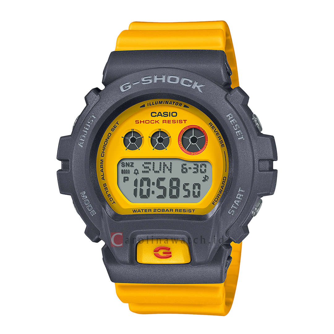 Jam Tangan CASIO G SHOCK GMD-S6900Y-9D Women Digital Dial Yellow Resin Band