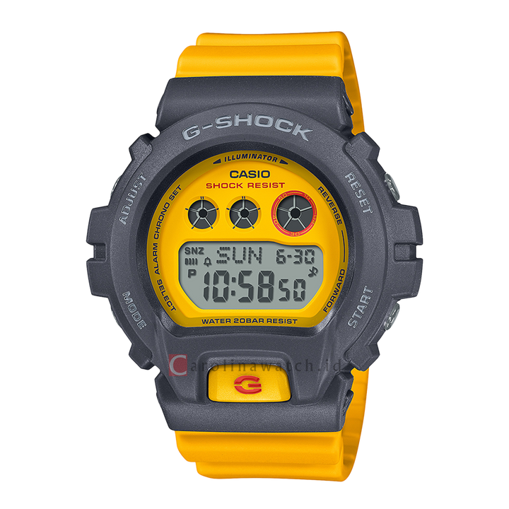 Jam Tangan CASIO G SHOCK GMD-S6900Y-9D Women Digital Dial Yellow Resin Band