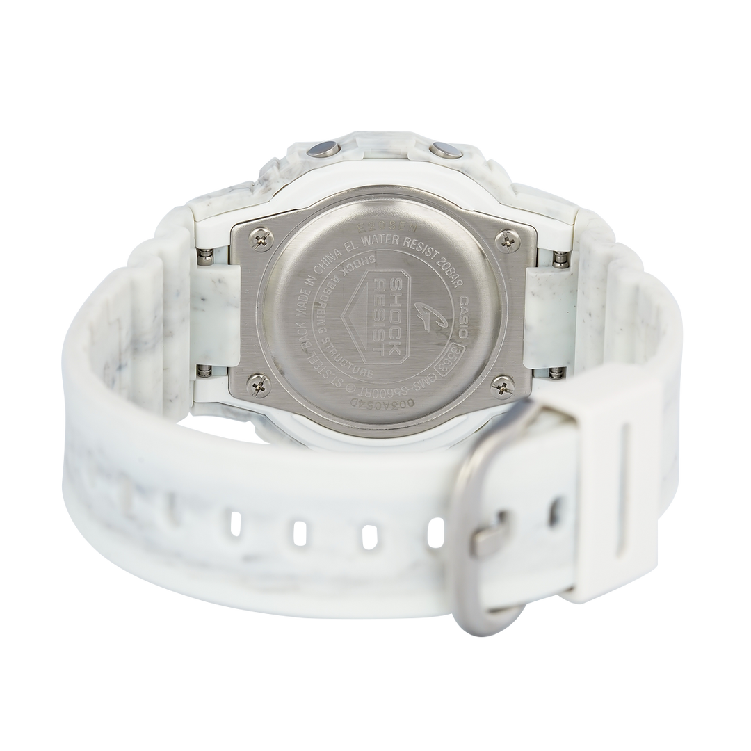 Jam Tangan Casio G-Shock GMS-S5600RT-7D Women Digital Dial White Resin Band