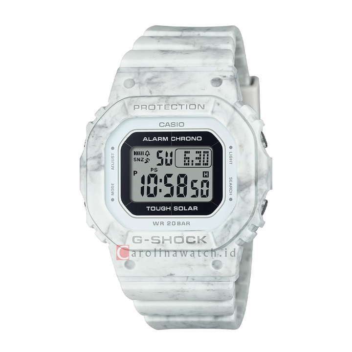 Jam Tangan Casio G-Shock GMS-S5600RT-7D Women Digital Dial White Resin Band