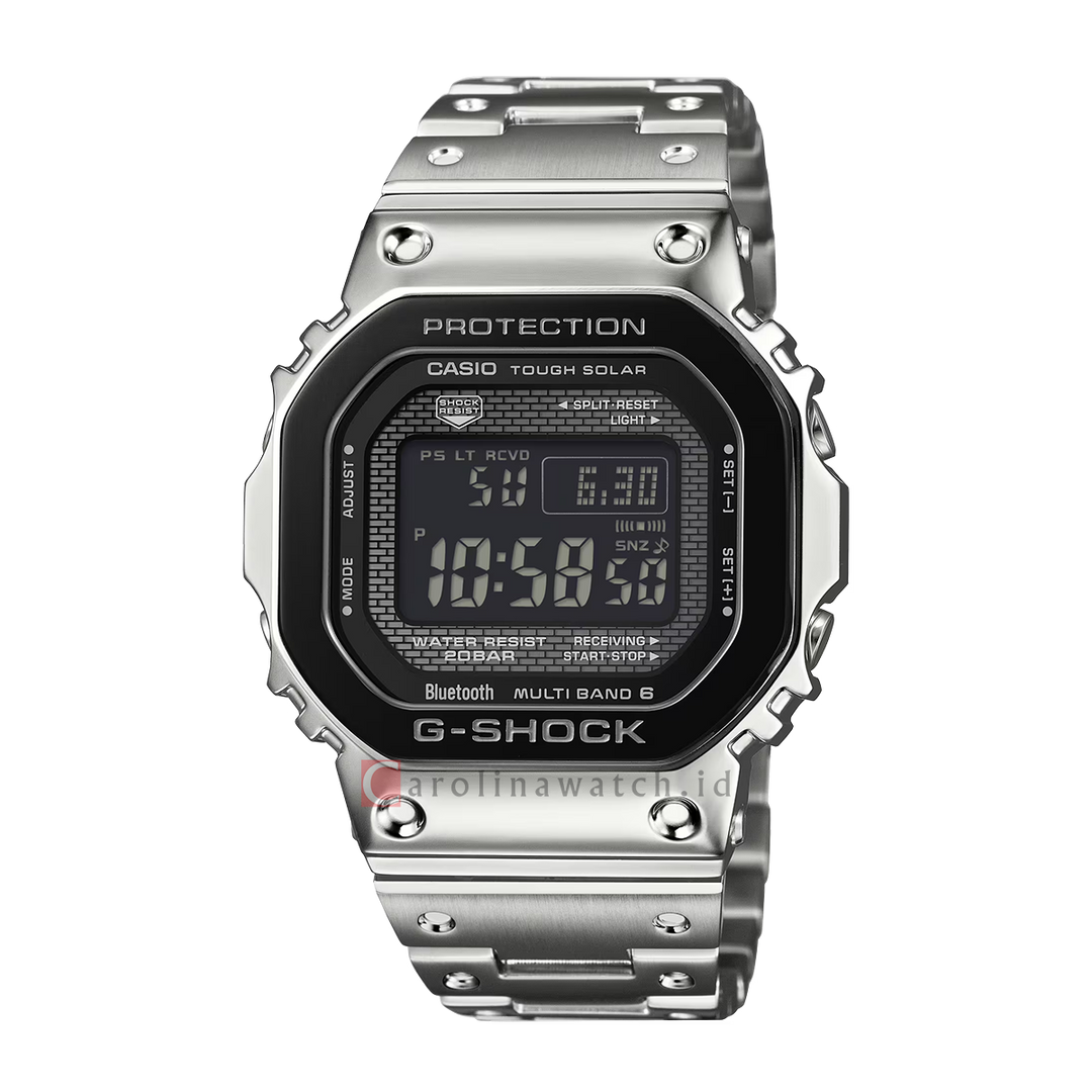 Jam Tangan CASIO G-SHOCK FULL METAL GMW-B5000BT-1D Men Digital Dial Stainless Steel Band
