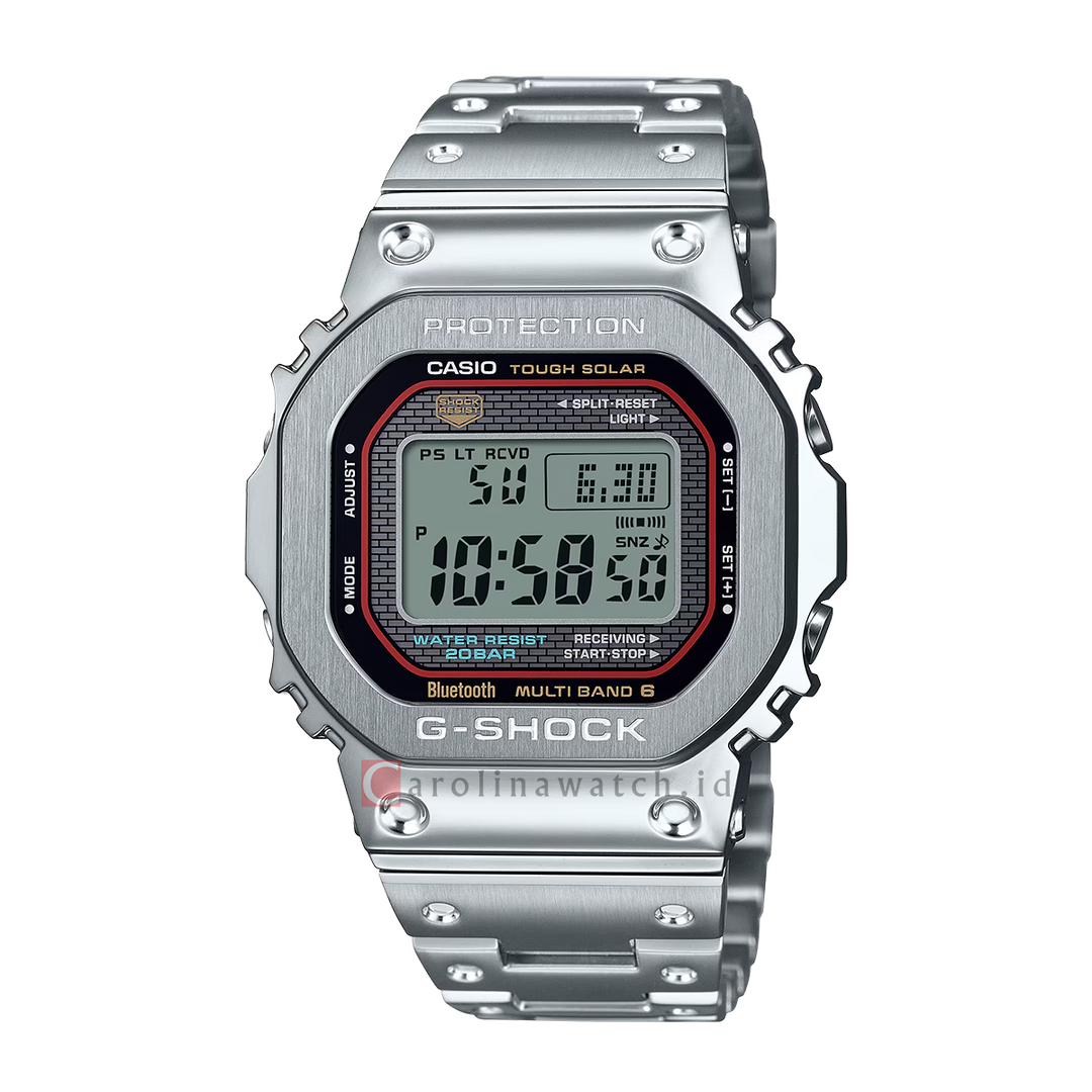 Jam Tangan CASIO G SHOCK GMW-B5000D-1C Men Digital Dial Stainless Steel Band