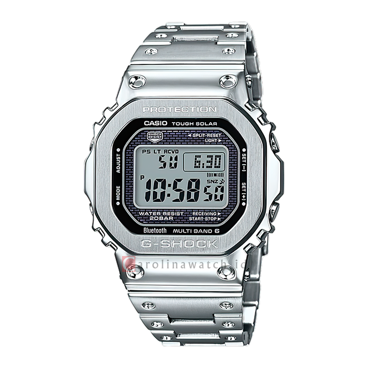 Jam Tangan CASIO G SHOCK GMW-B5000D-1D Men Digital Dial Stainless Steel Band