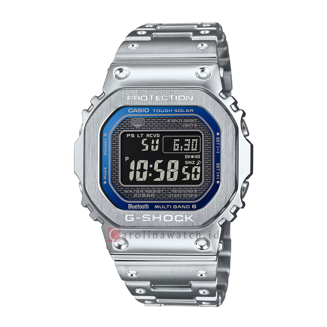 Jam Tangan CASIO G SHOCK GMW-B5000D-2D Men Digital Dial Stainless Steel Band