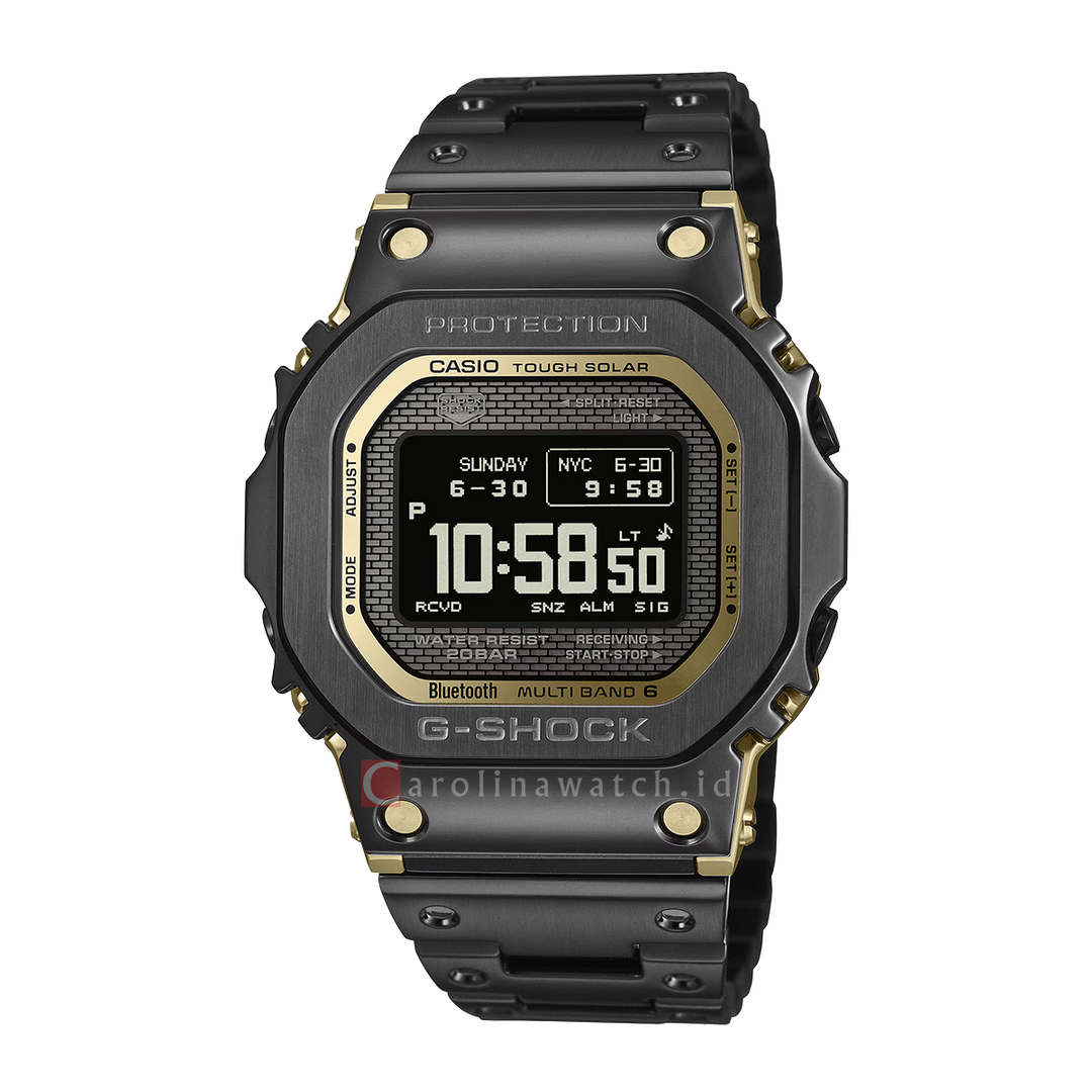 Jam Tangan CASIO G-SHOCK FULL METAL GMW-BZ5000BD-1D Men Digital Dial Black Stainless Steel Band