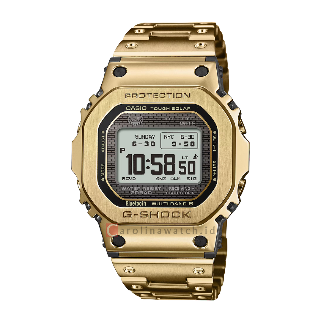 Jam Tangan CASIO G-SHOCK FULL METAL GMW-BZ5000GD-9D Men Digital Dial Gold Stainless Steel Band