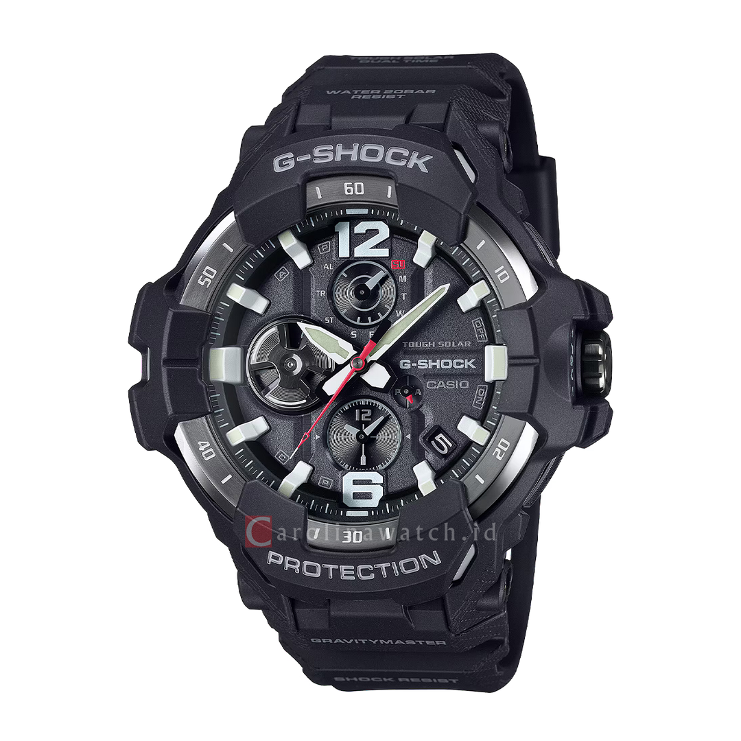 Jam Tangan Casio G-Shock Master of G-Air Gravitymaster GR-B300-1A Men Black Dial Black Resin Band