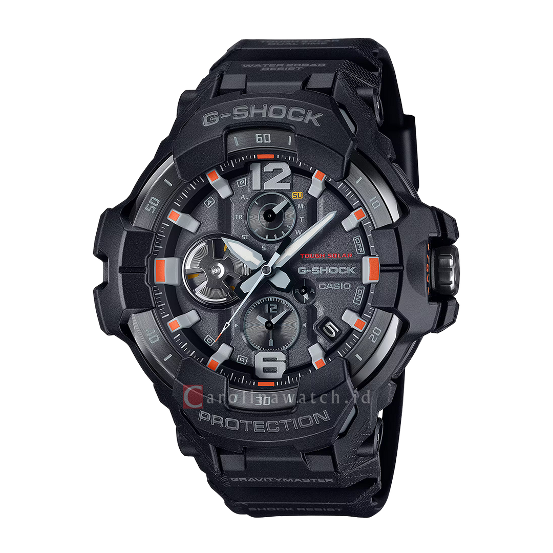 Jam Tangan Casio G-Shock Gravitymaster GR-B300EC-1A Men Emergency Color Series Black Resin Band