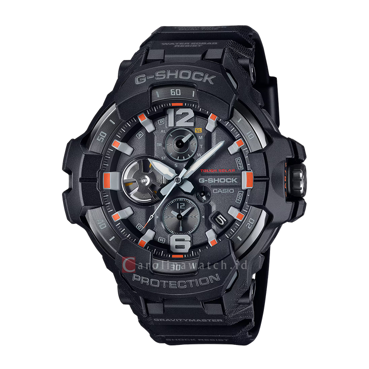 Jam Tangan Casio G-Shock Gravitymaster GR-B300EC-1A Men Emergency Color Series Black Resin Band (JDM)